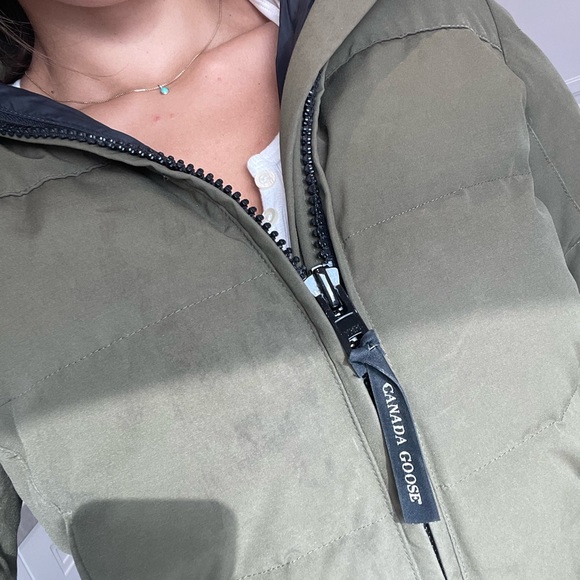 Canada Goose mid-length jacket in army green - Picture 12 of 12